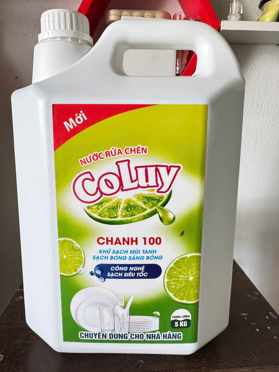 Nước rửa chén Coluy(cổ luỹ) hương chanh 5kg